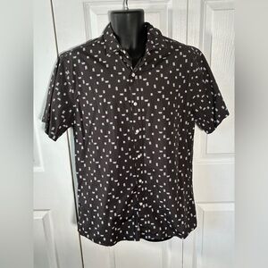 NWT Bixby Nomad Odyssey Slim Short Sleeve Washed Shirt Dark Grey Stitch Fix